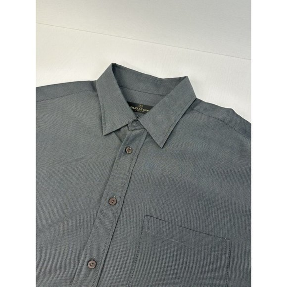 Bugatchi Uomo XLT  Medium Modal Rayon & Polyester Blend Shirt‎ Gray